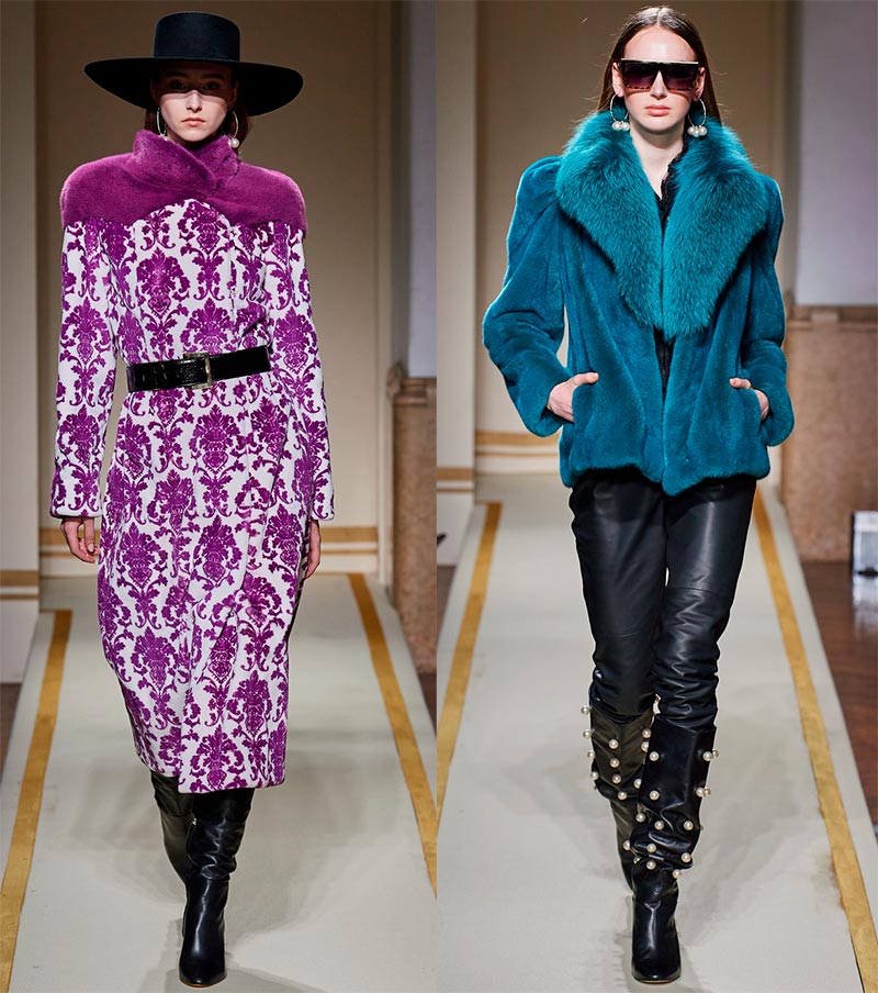 Bright fur coats 2024-2025