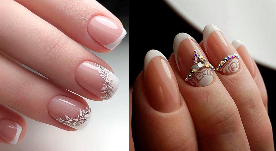 French wedding manicure