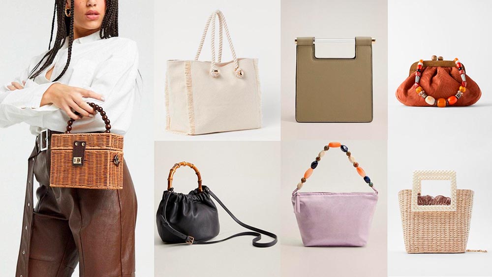 Handbags with unusual handles