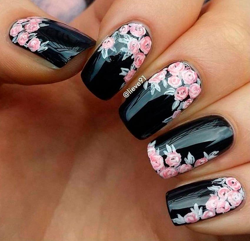 Black manicure