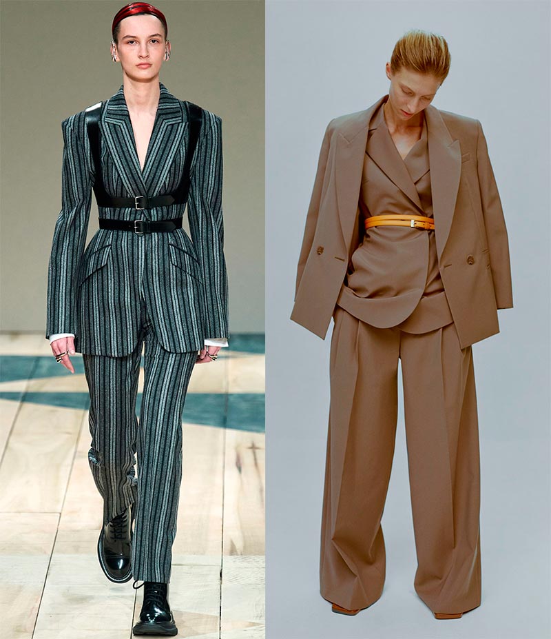 Men's suit in women's wardrobe: how to look stylish