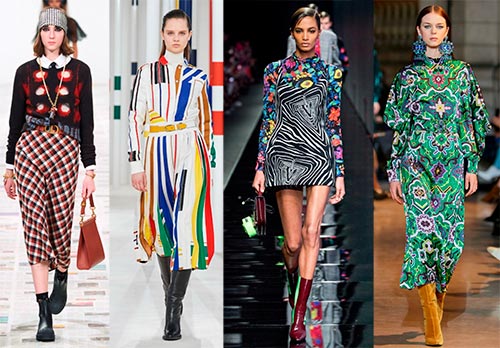 Fashionable prints of women's clothing fall-winter 2024-2025