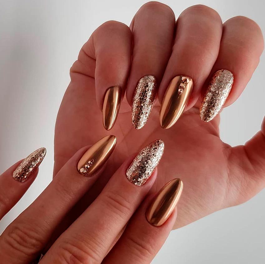 Gold nails