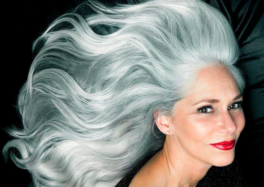 Beautiful gray hair