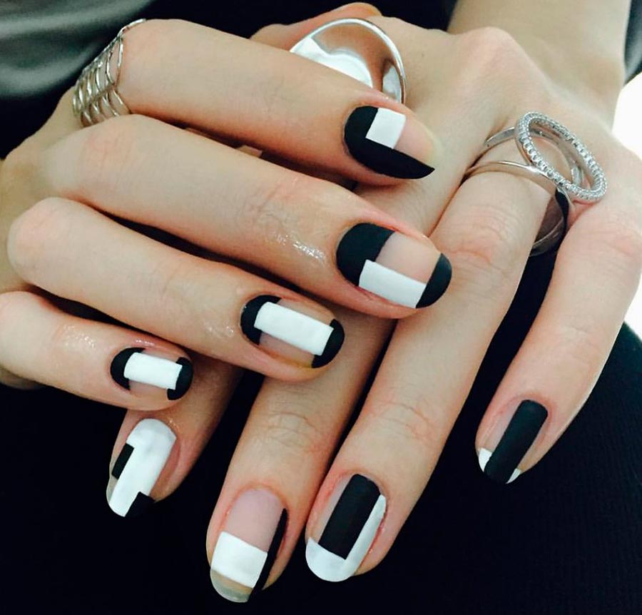 Geometric nail design