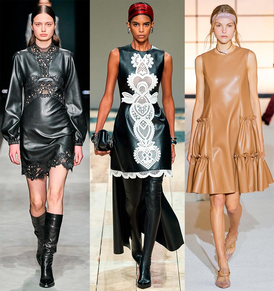 Leather dresses 2024-2025