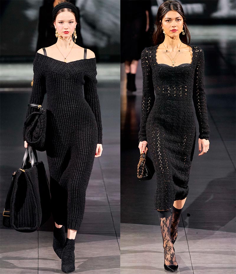 Knitted dresses fall-winter