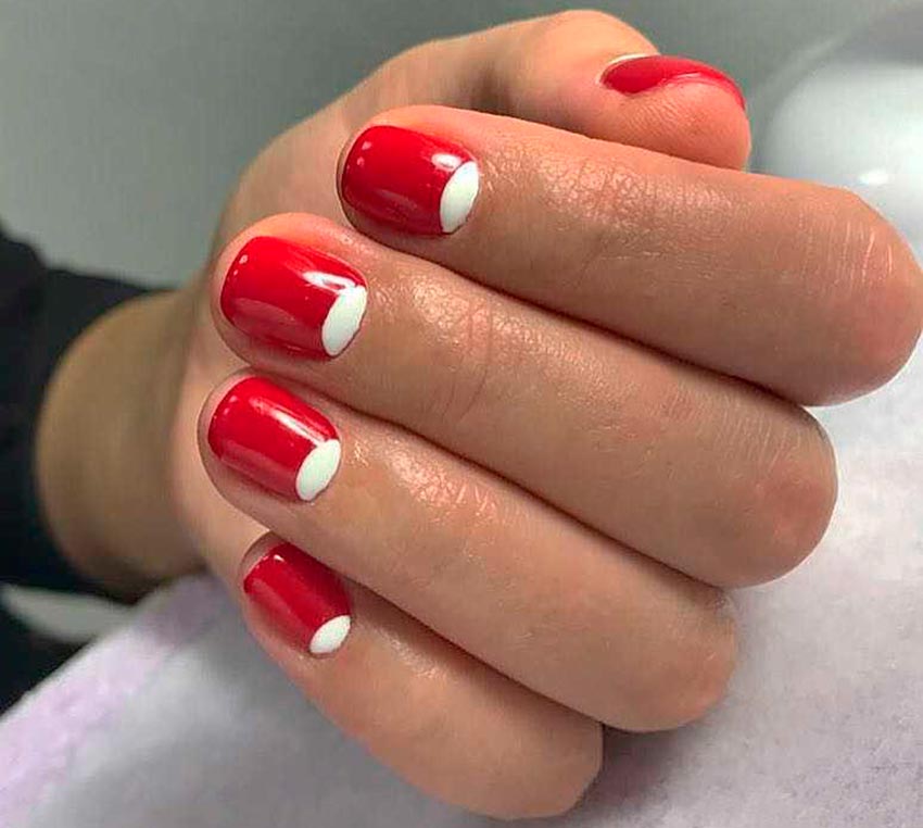 Red manicure after 40 years