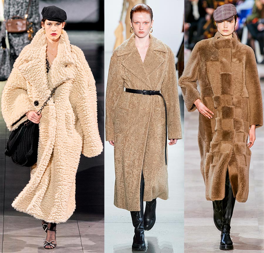 Warm fur coats winter 2024