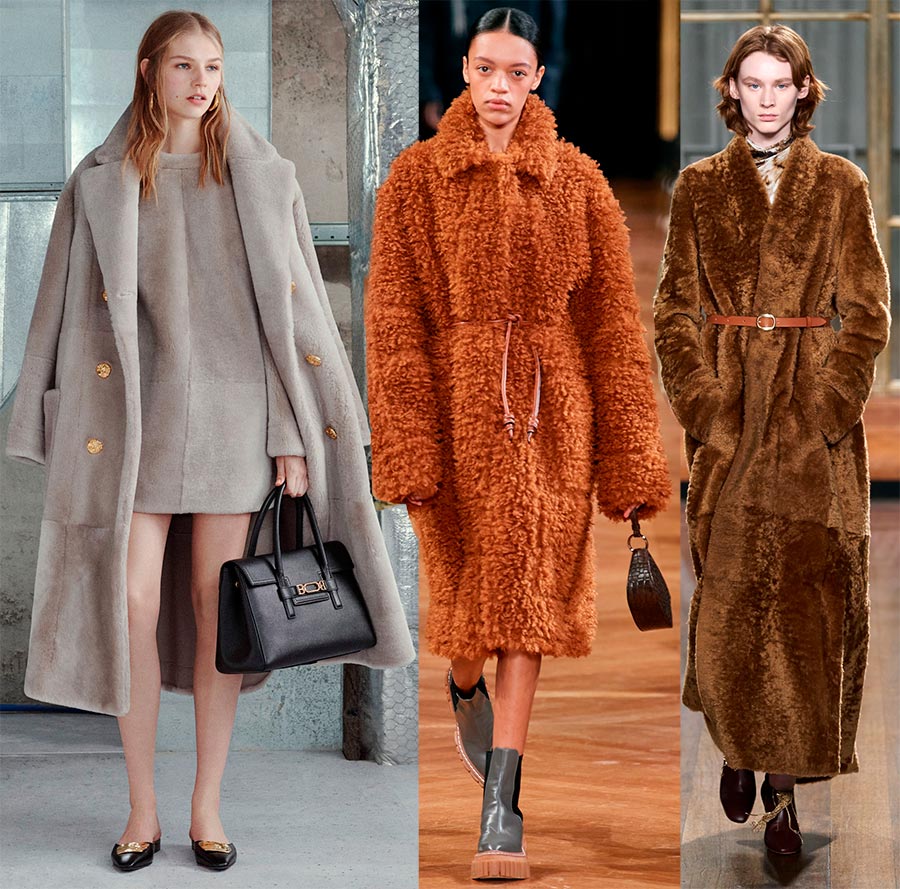 Warm fur coats winter 2024