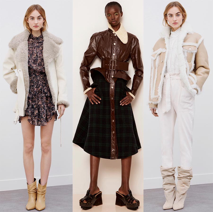 fashionable sheepskin coats for the winter