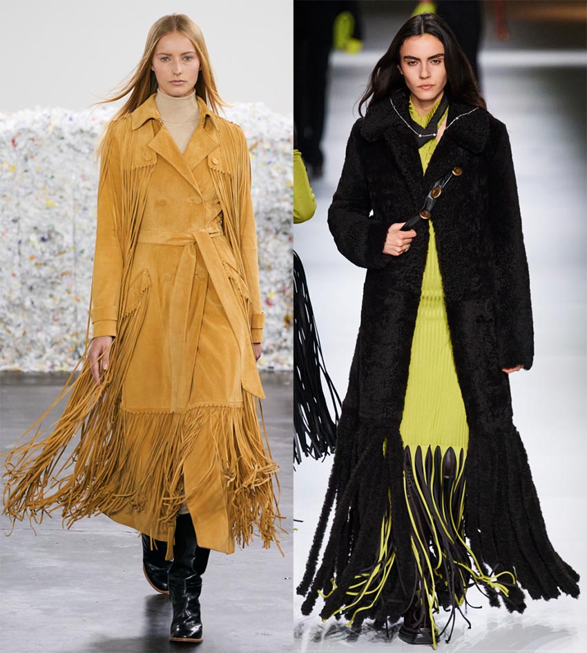 Fringed coat