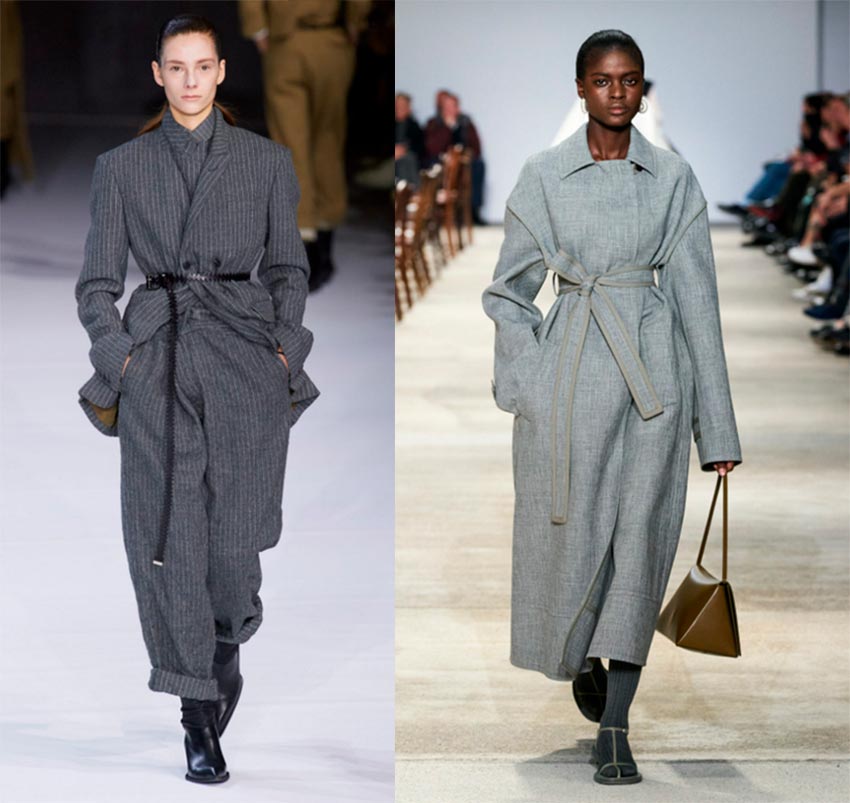 Fashionable gray coats