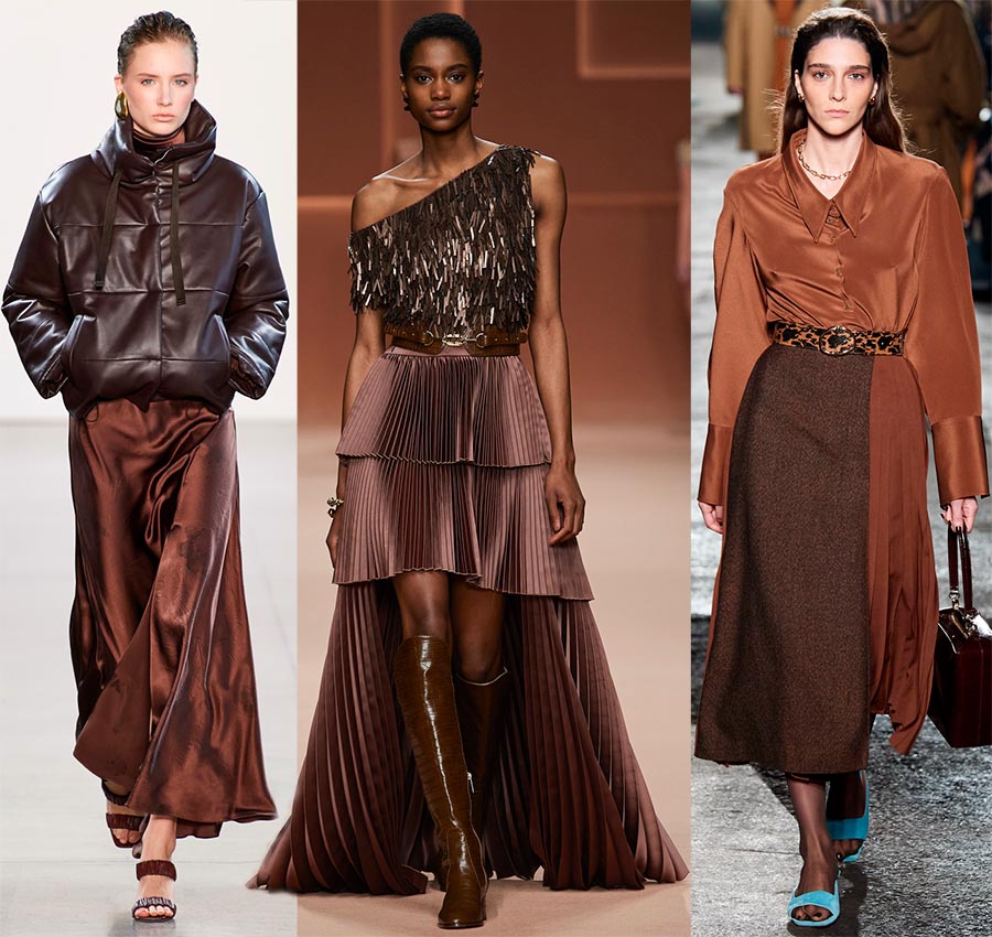 Chocolate shades: 50 trendy fall-winter looks