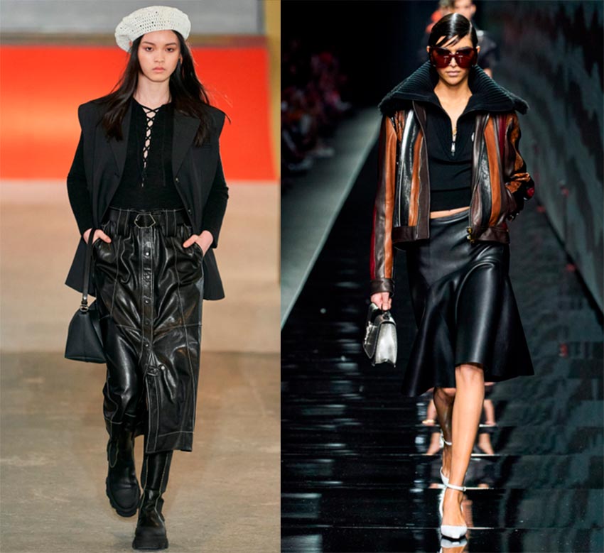 Leather skirts 2024-2025