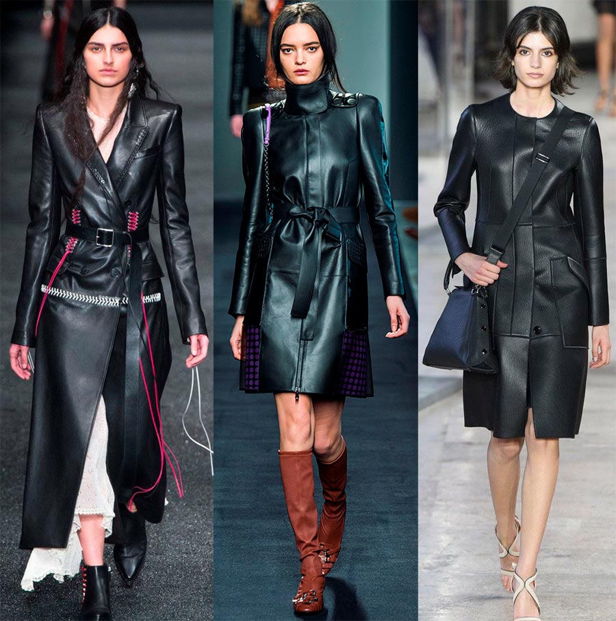 Leather outerwear