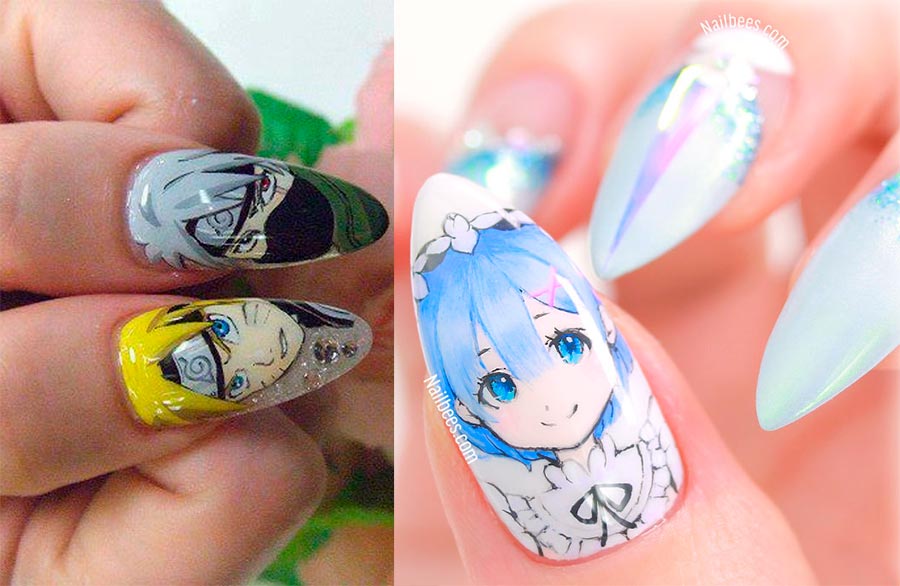 anime style nail designs