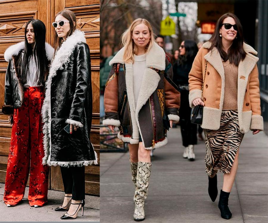 What sheepskin coats are in fashion