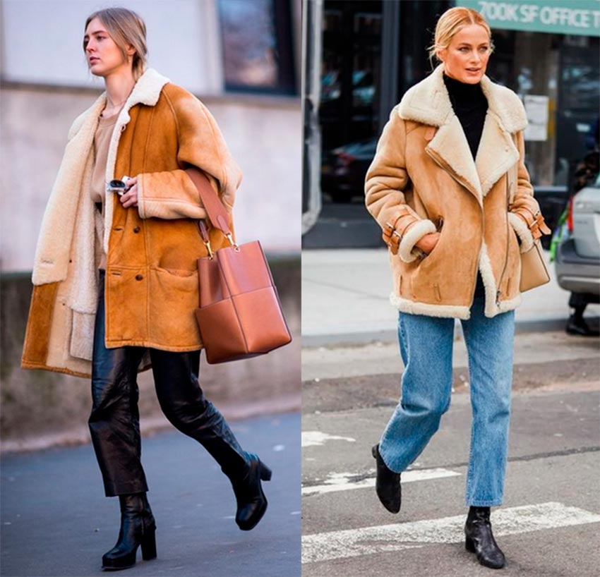 What sheepskin coats are in fashion and what to wear with them?