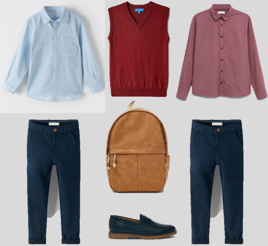 Capsule school wardrobe