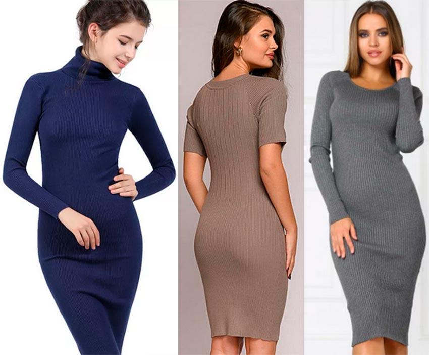 Slim knit dresses