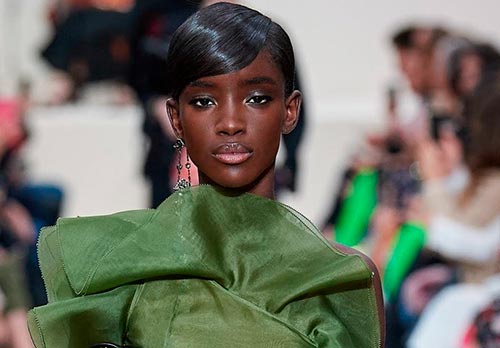 Beautiful black models: new types and faces