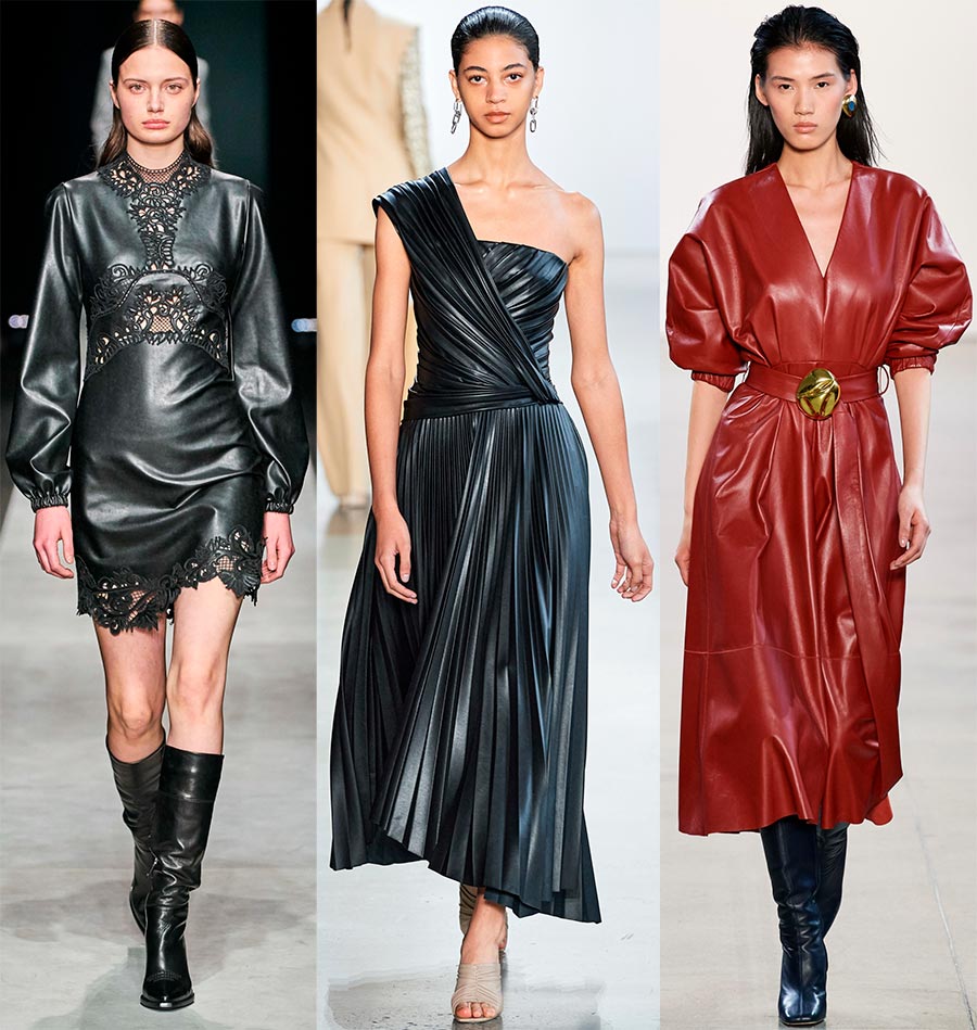 Leather dresses 2024-2025