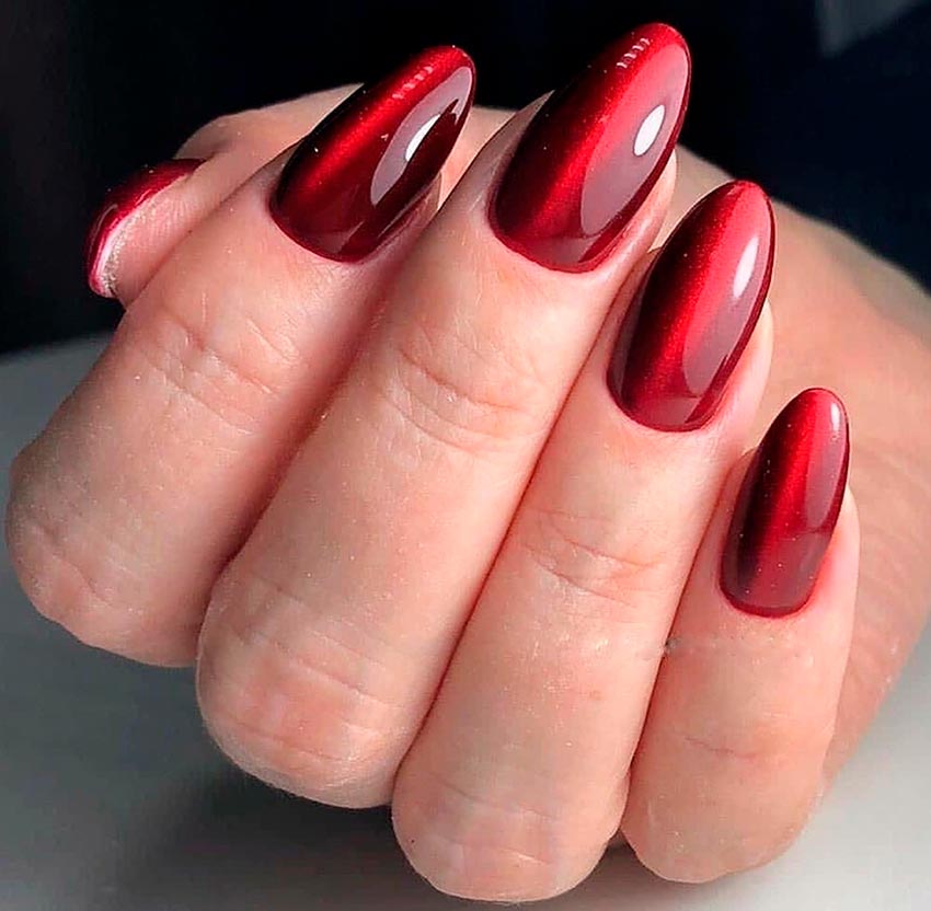 Beautiful red manicure