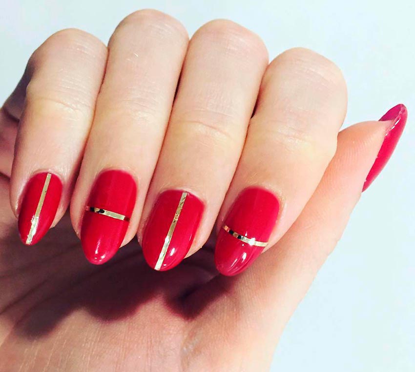 Beautiful red manicure