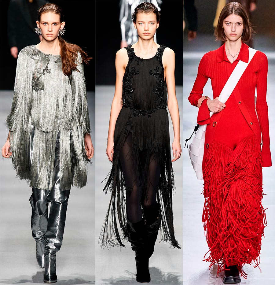 Fringed dresses