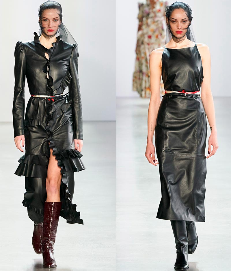 Beautiful leather dresses