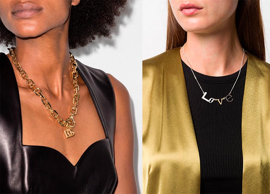 Fashion trend on the chain: how to fit the chain into the image