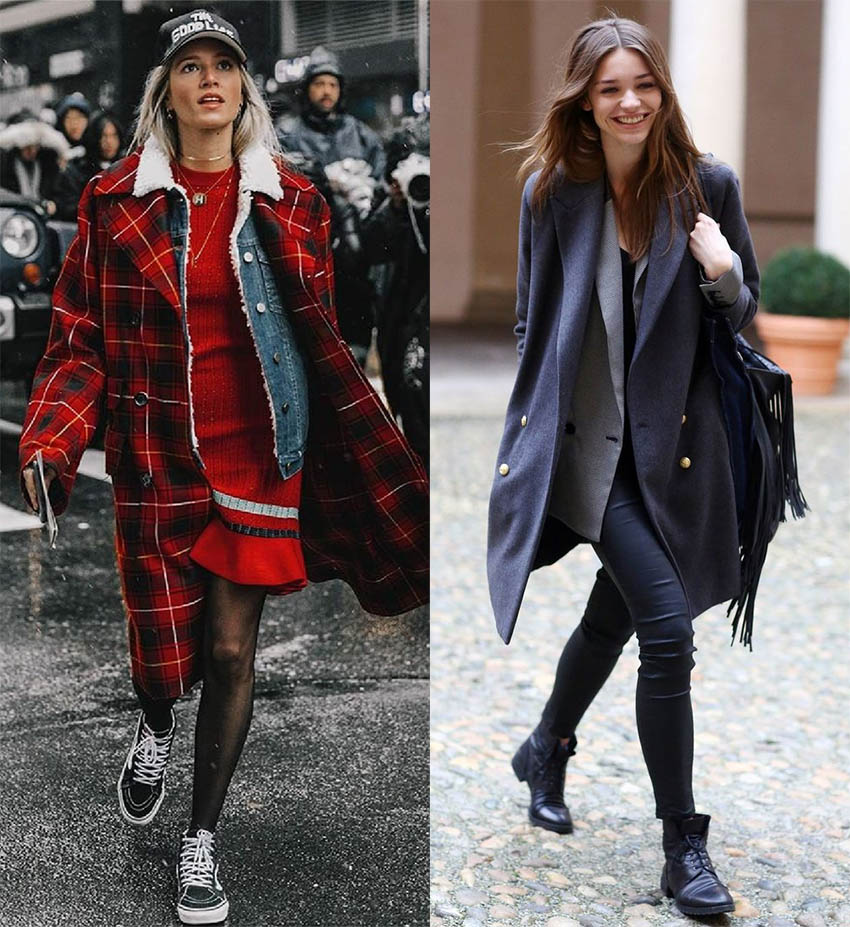 Winter layered looks for women