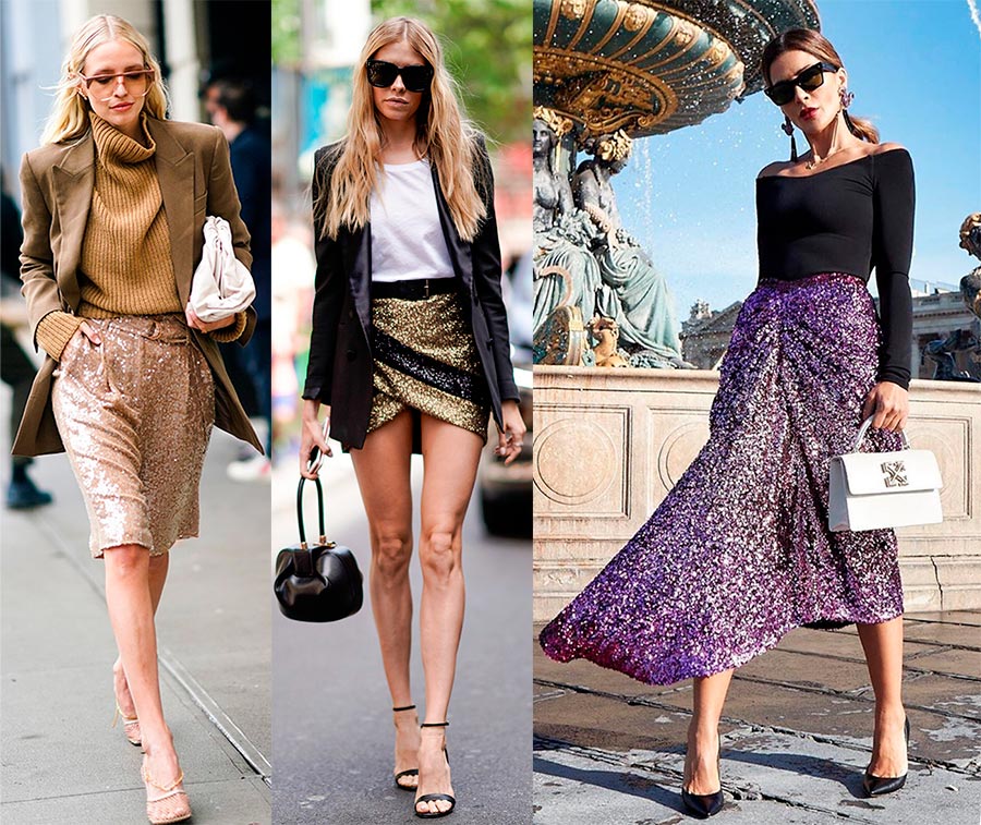 How to wear clothes with sequins