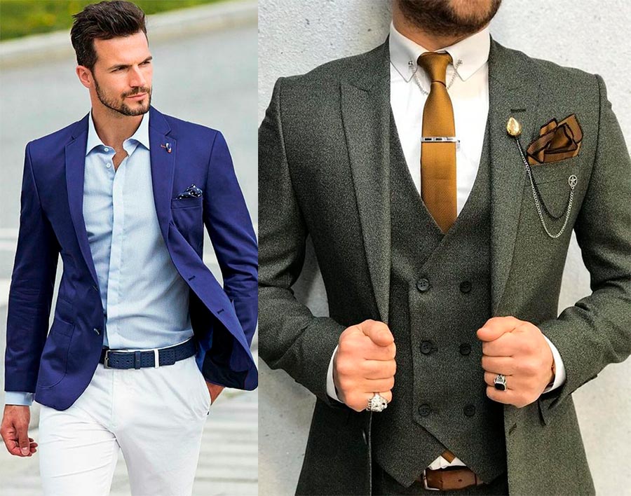 Rules for the selection of a men's suit and accessories