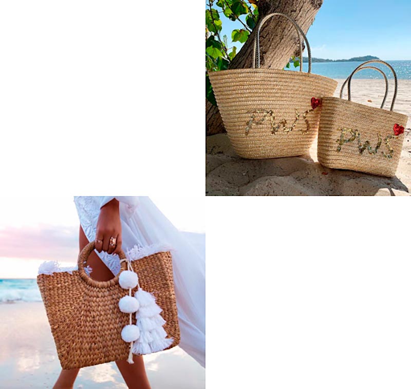 Straw bags for summer