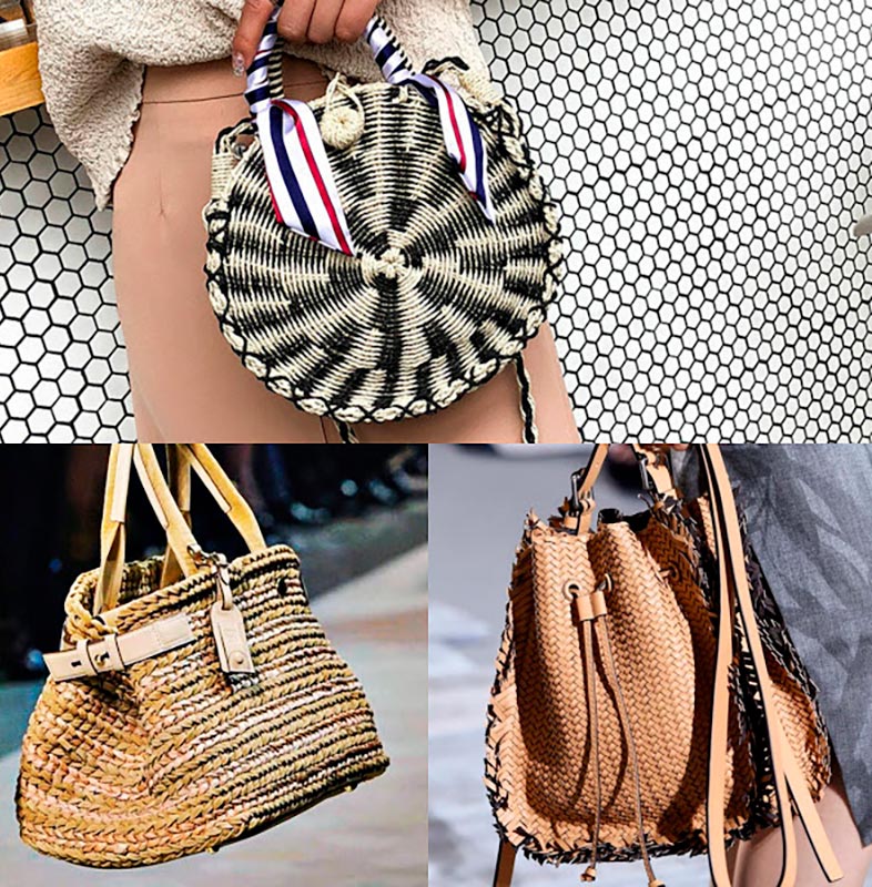 Straw bags for summer