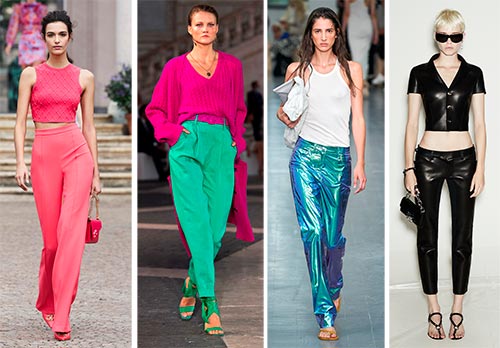 Fashionable women's pants spring-summer 2024