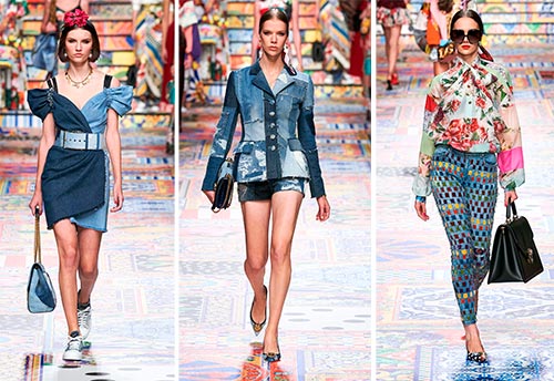 Trendy jeans and other denim clothes spring-summer 2024