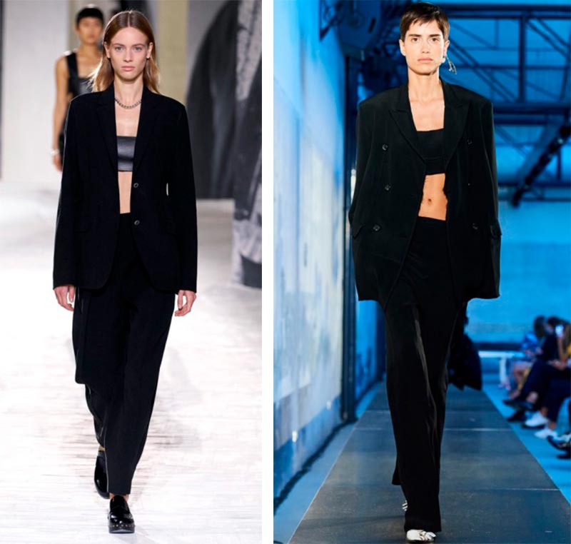 Women's suits with a skirt and pants: trends 2024