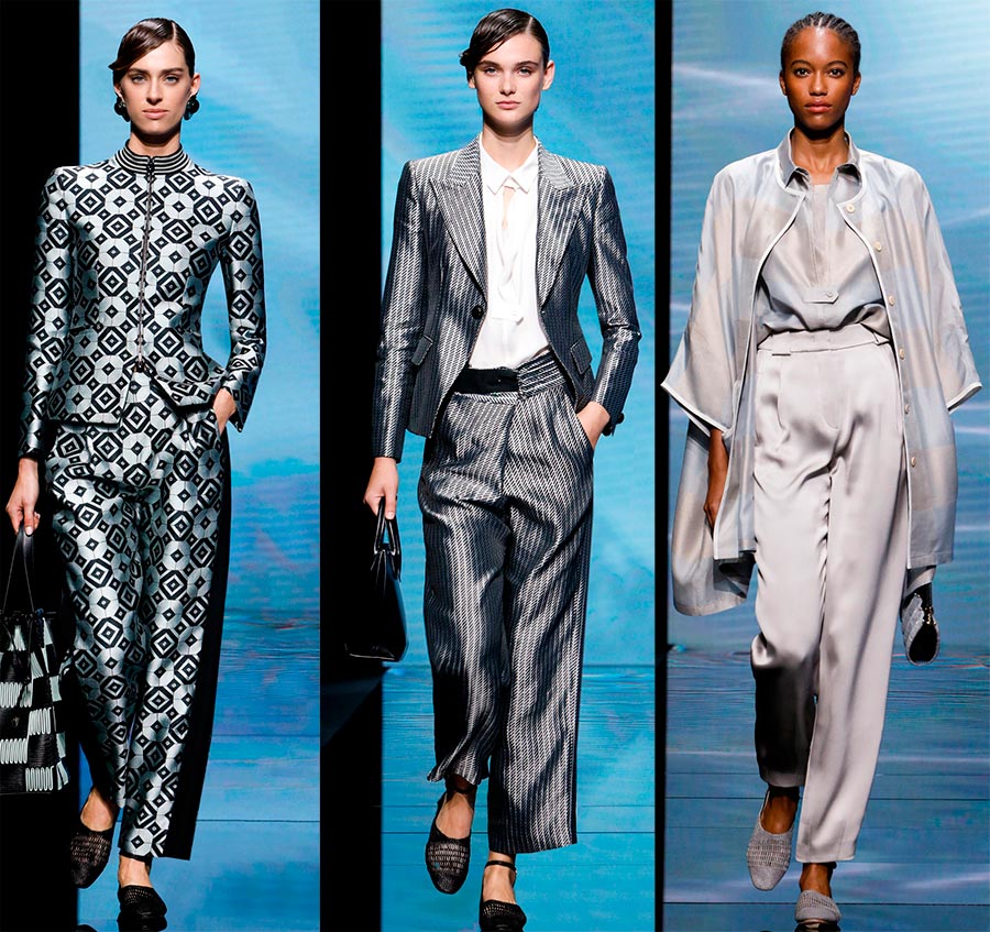 Women's suits by Giorgio Armani