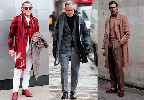 Fashion for men and icons of men's style: photo images