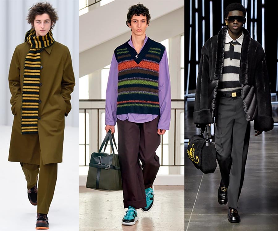 Stripes in men's fashion