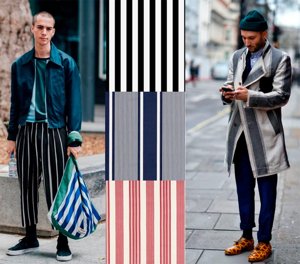 Men's striped clothing