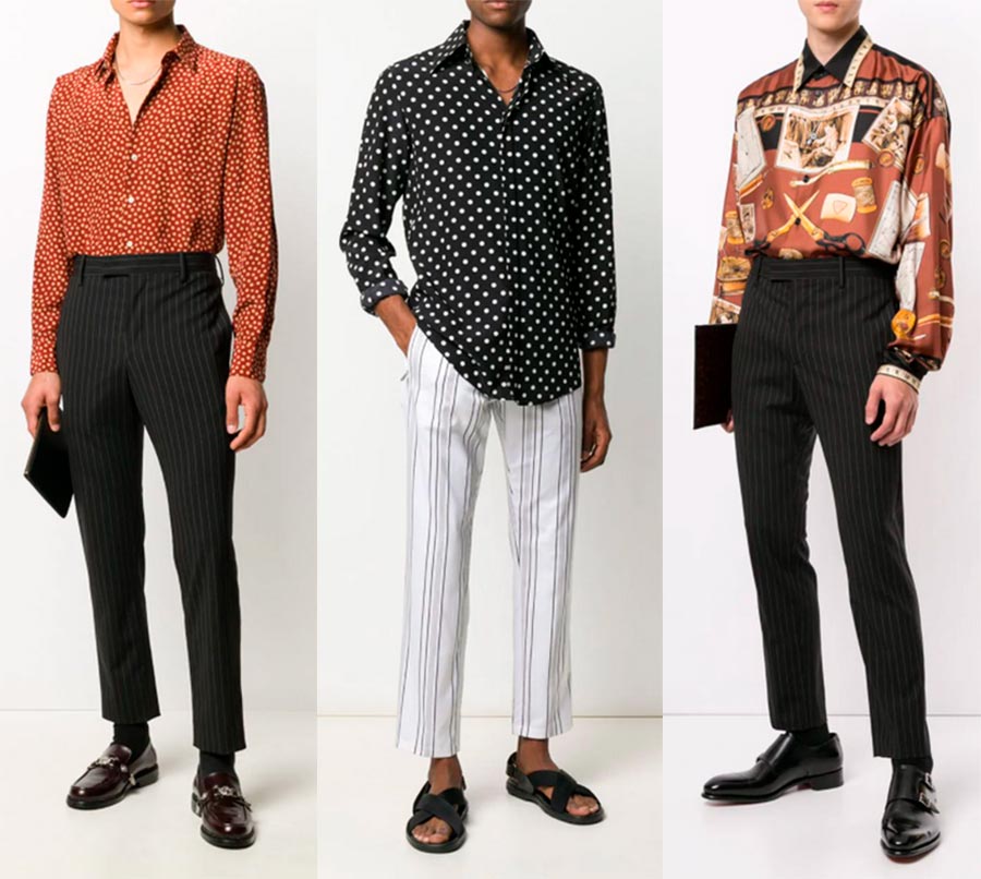 Prints in men's clothing