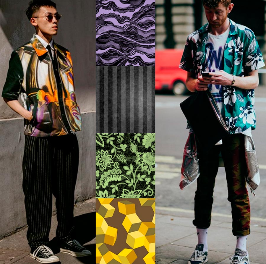 Prints in men's clothing