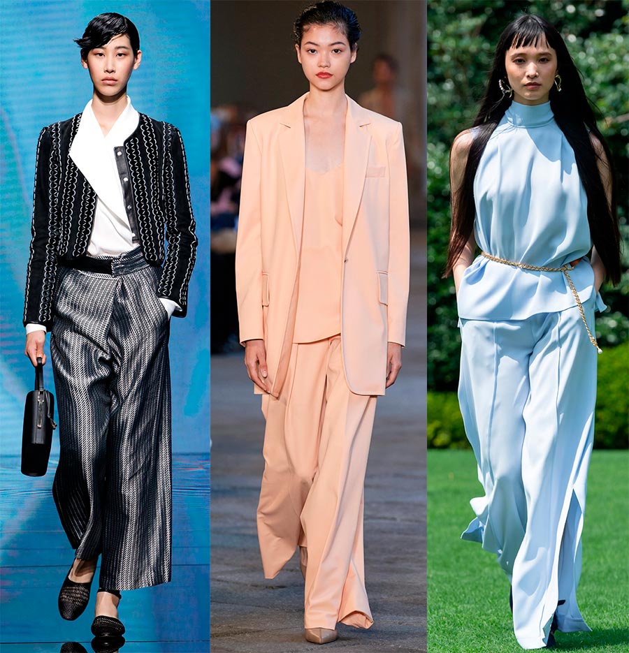 What to wear with wide leg pants