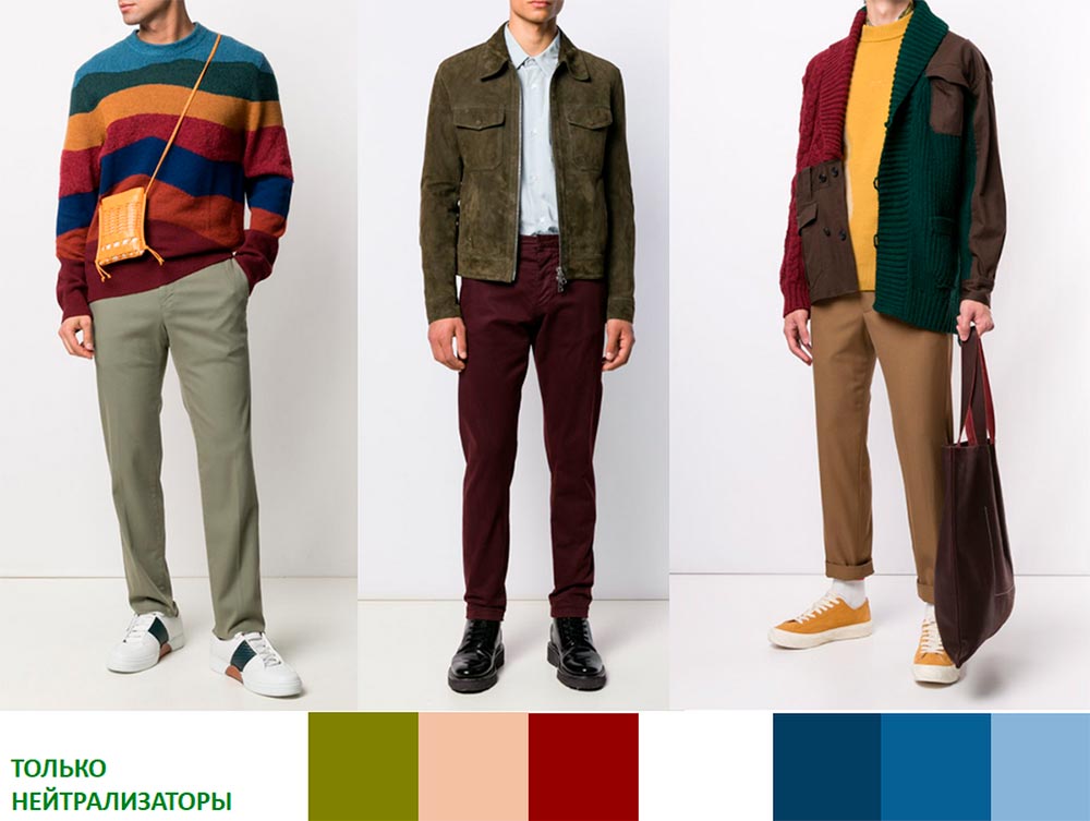 Color combinations in clothes