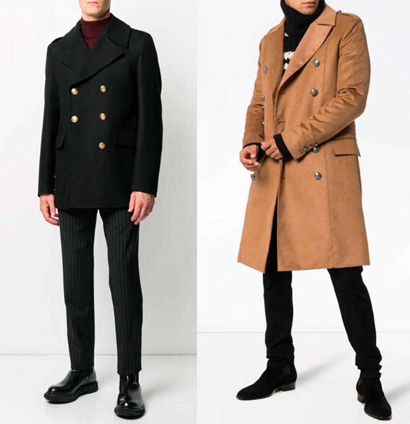 Men's peacoats