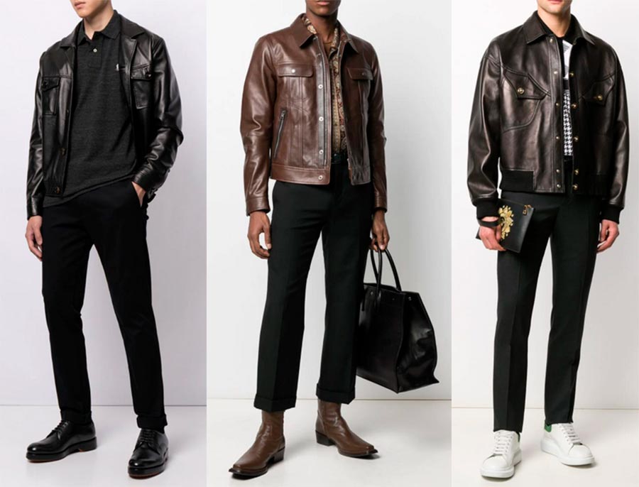 Men's leather jackets